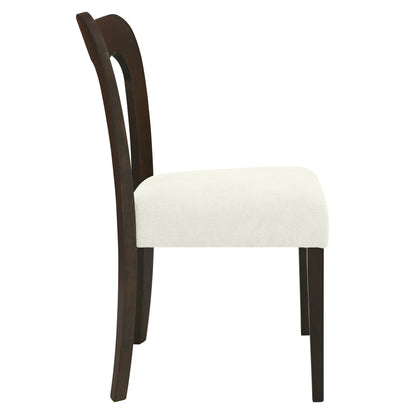 Revory Modern Upholstered Dining Chairs with Open Back,Set of 2