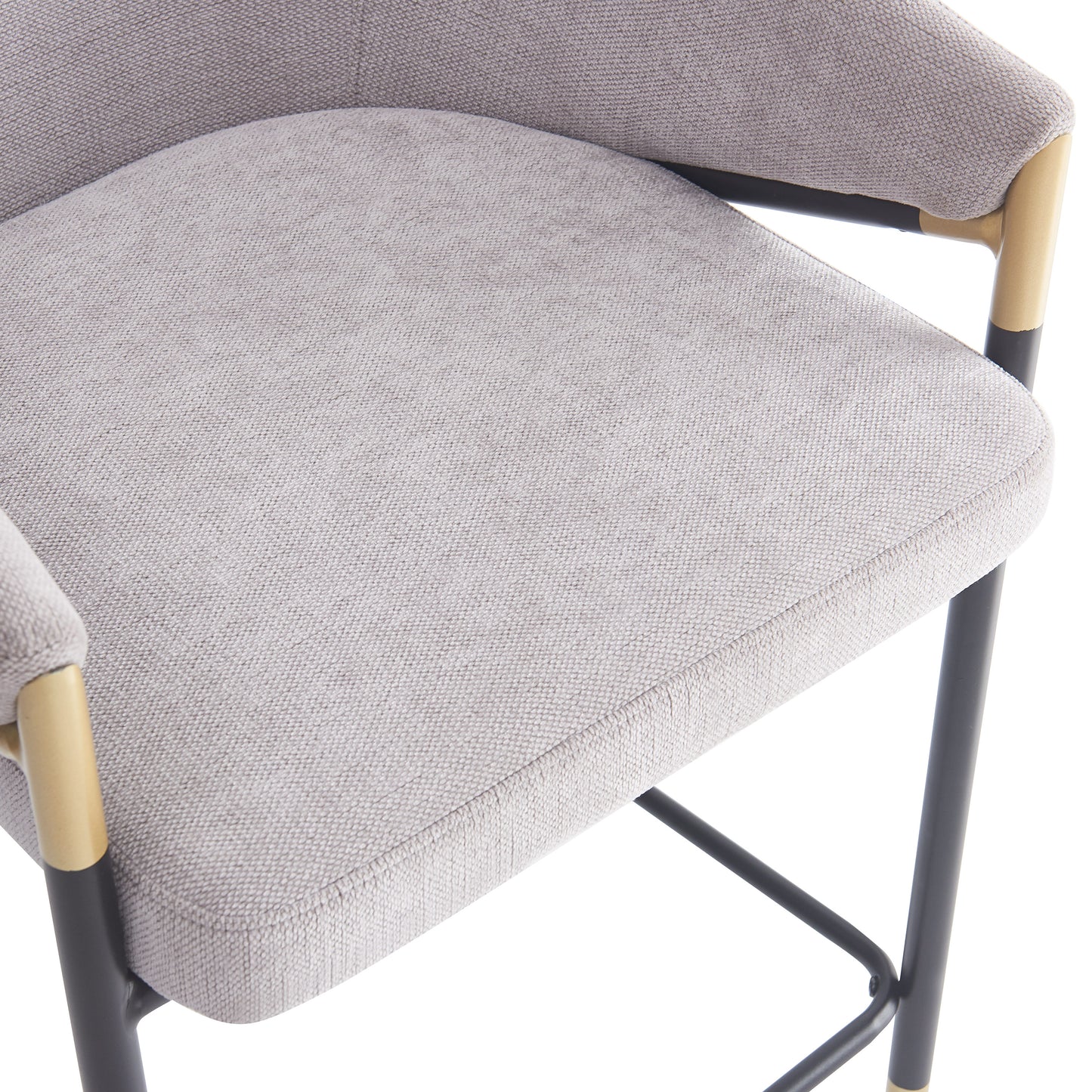 Zayana 26" Seat Height, Modern Bar Stool with Curved Armrests,Set of 2