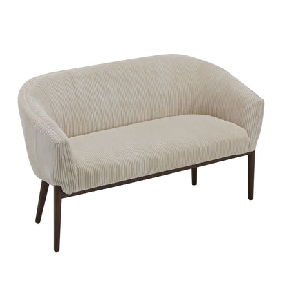 Deborah Mid-Century Fabric Settee