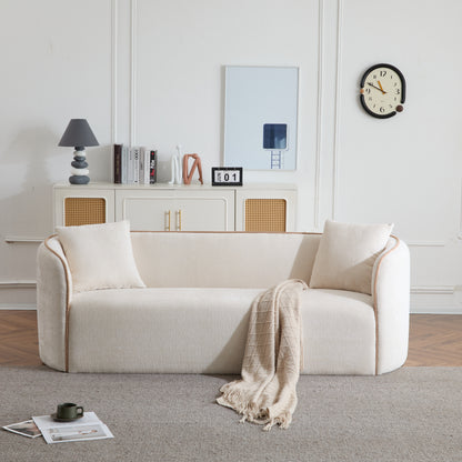 Coralna 82" Curved Sofa,3-Seater,Living Rooms,Bedrooms,Apartment Office