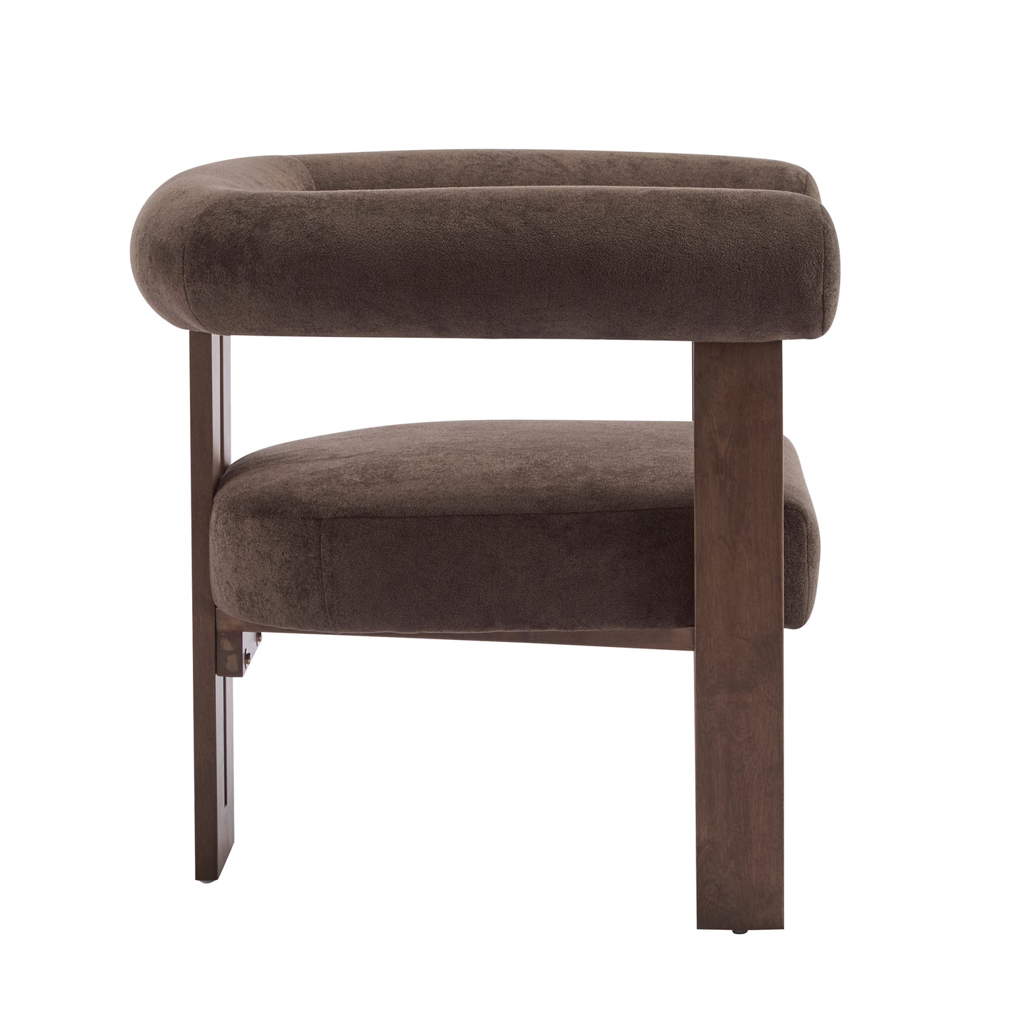 Nuvira Modern Upholstered Velvet Accent Arm Chair