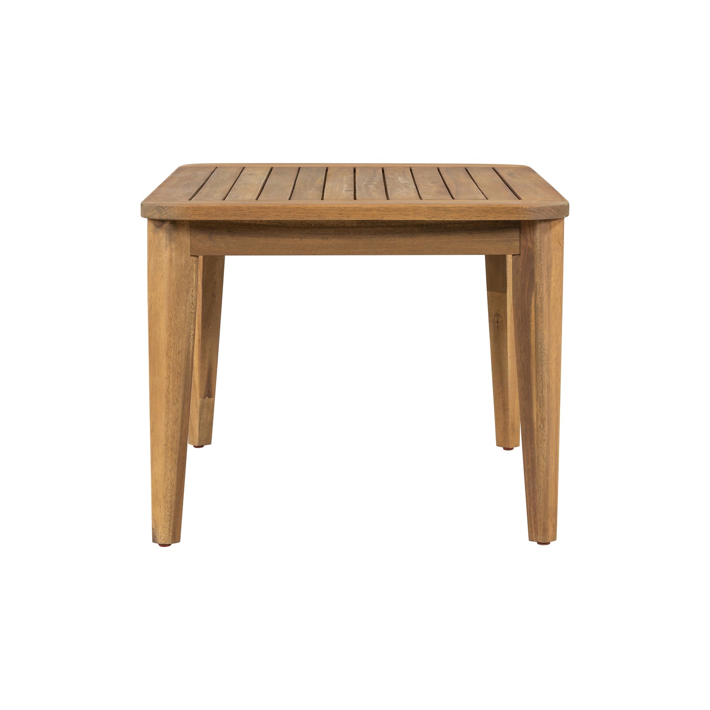 Oriona Outdoor Patio Acacia Wood Coffee Table, Teak + Beige