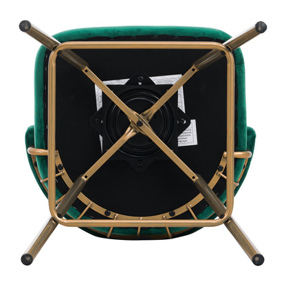 Novimonir 26" Counter Height Bar Stools Set of 2, 180° Swivel Upholstered Barstools