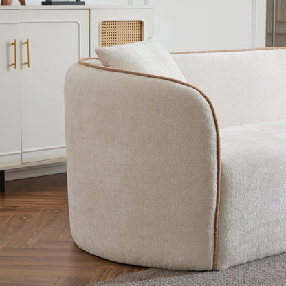 Coralna 82" Curved Sofa,3-Seater,Living Rooms,Bedrooms,Apartment Office