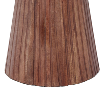 Elowen Round Pedestal Mango Wood Side End Table