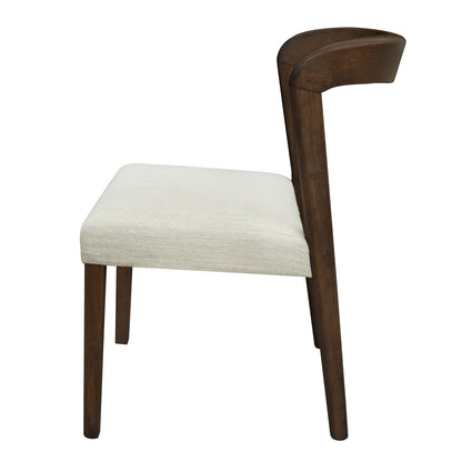 Cavomirium Solid Rubber Wood Dining Chairs,Set of 2