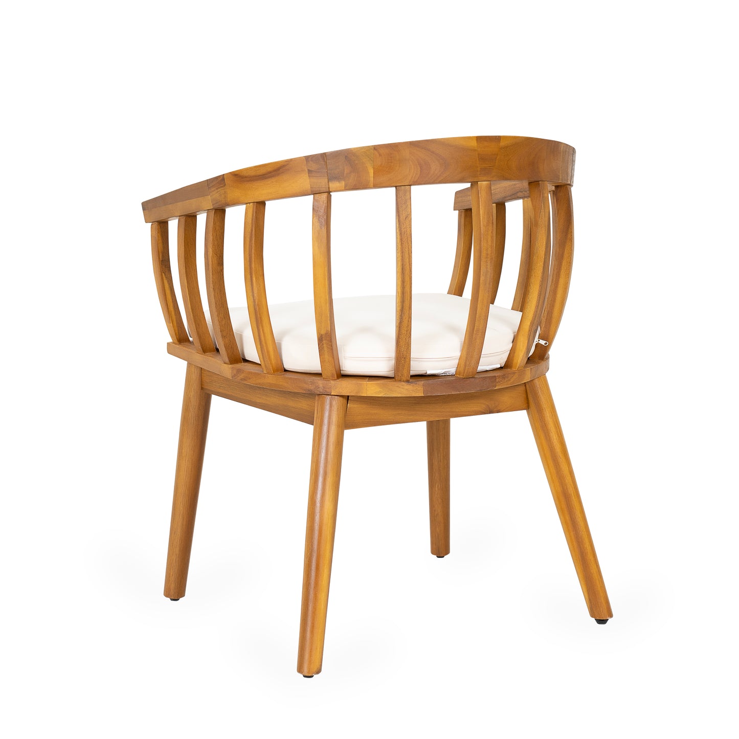 Klismos Solid Wood Upholstered Dining Armchair,Set of 2