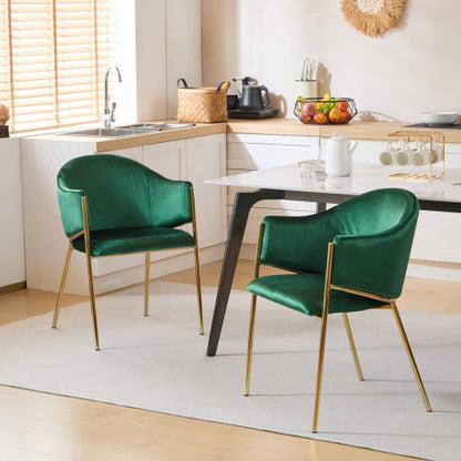 Aspena Modern Upholstered Velvet Dining Chairs