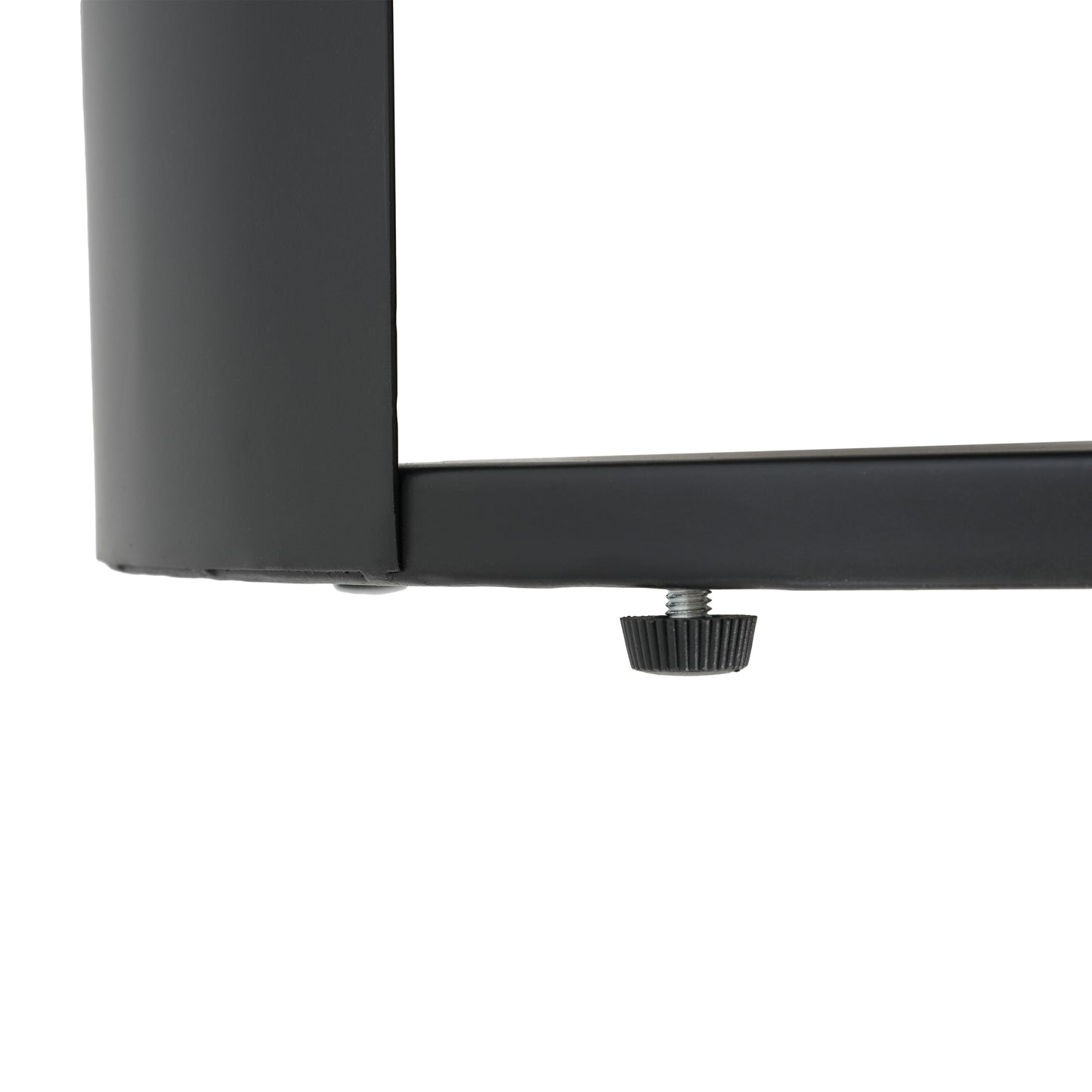 Somatilae Indoor 3-Tier Metal Round Side Table with Sliding Door Cabinet