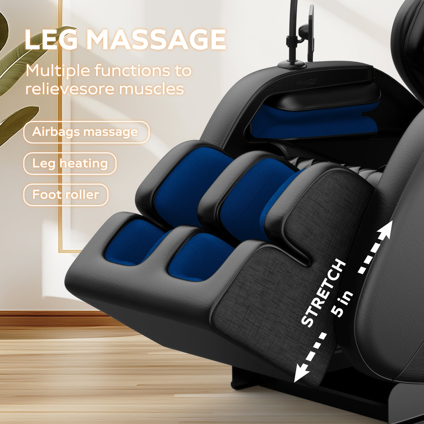 2024 Premium Massage Recliner with Zero Gravity and Air Pressure