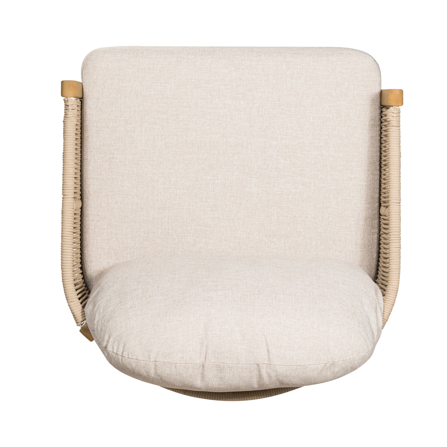 Ylaenor Outdoor Wood Club Chair, with Cushion