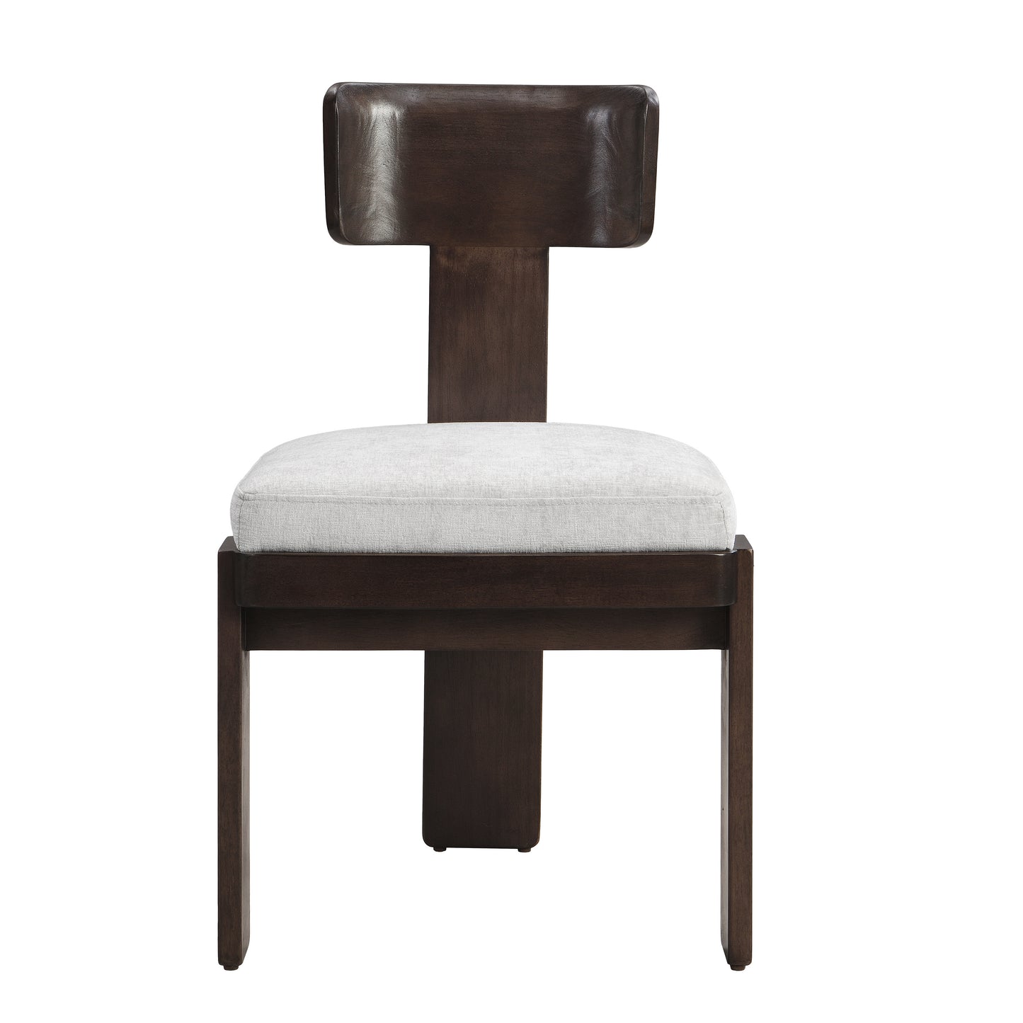 Dinrele Upholstered Fabric Dining Chairs Set of 2