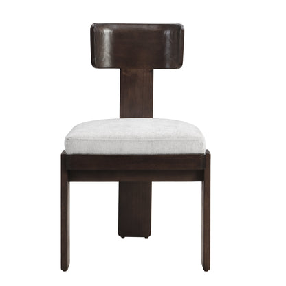 Dinrele Upholstered Fabric Dining Chairs Set of 2