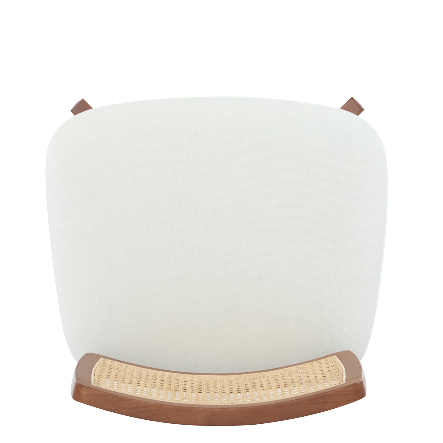 Aphex Modern Beige Lounge Chair with Woven Backrest, Sturdy Wooden Frame,Set of 2