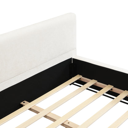 Oravionis Modern Nordic Design Elegant Beige Wide-edge Bed
