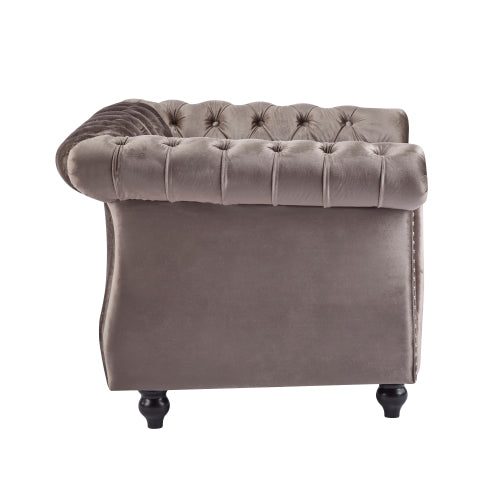 Galilea Chesterfield Velvet Club Chair
