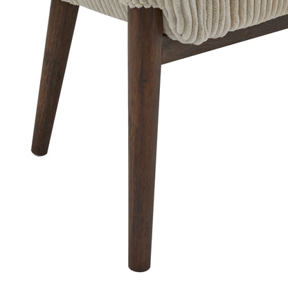 Deborah Mid-Century Fabric Settee