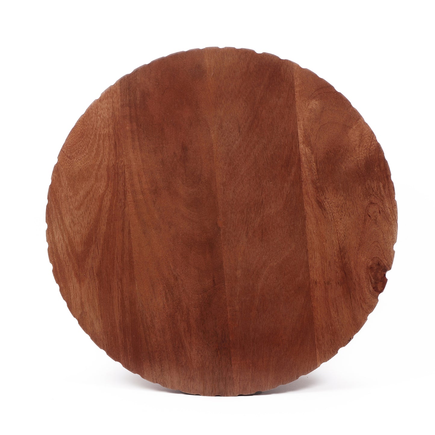 Elowen Round Pedestal Mango Wood Side End Table