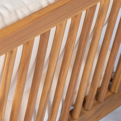 Elarrela Mid-Century Modern Outdoor Lounge Chair with Cushions