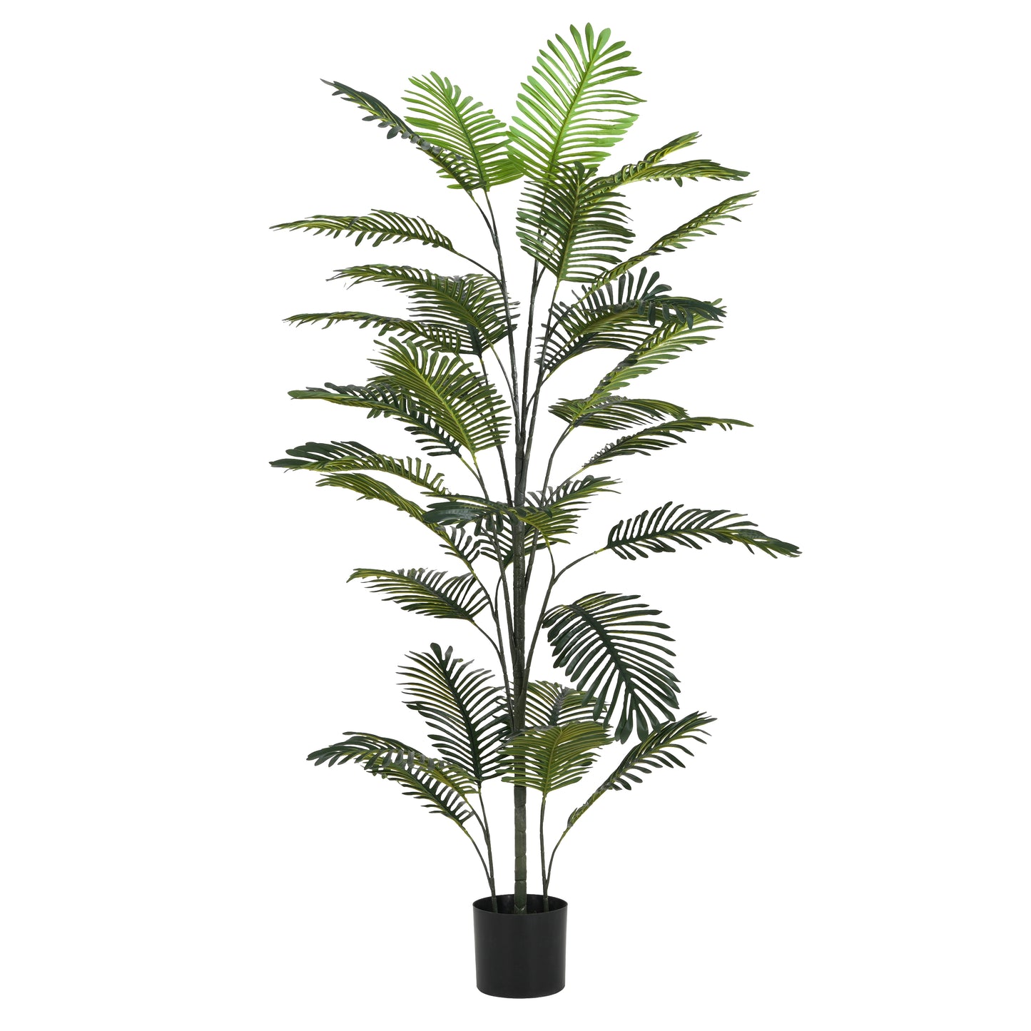 Fintan 86" Artificial Palm Tree with Black Plastic Pot
