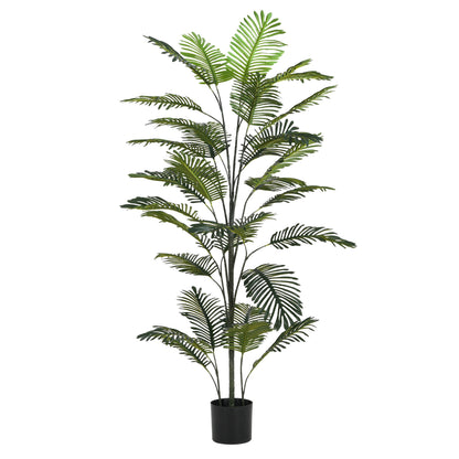 Fintan 86" Artificial Palm Tree with Black Plastic Pot