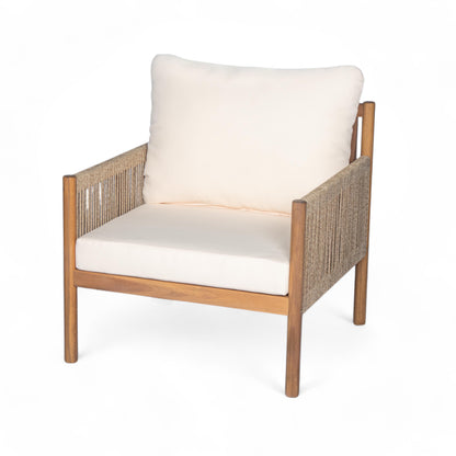 Orrenrenar Modern Outdoor Woven Lounge Chair with Cushions