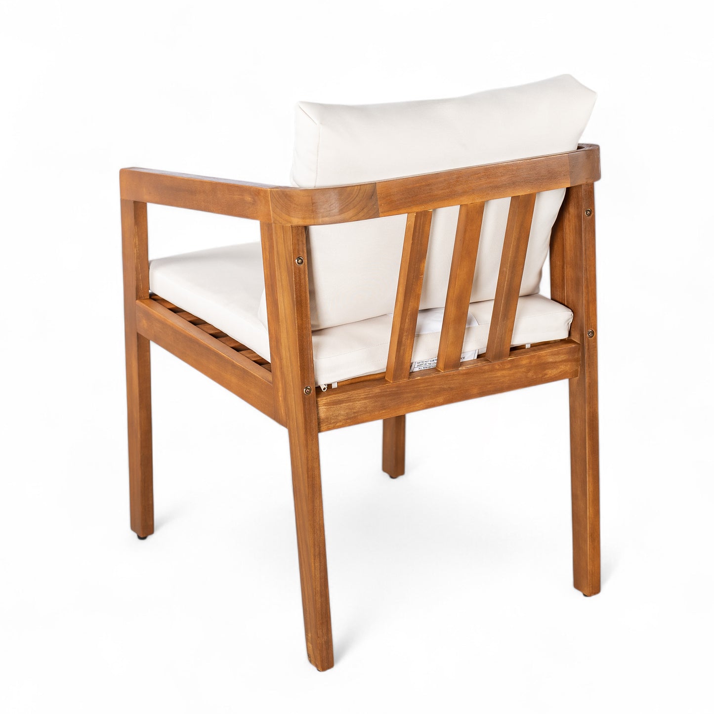 Dorianis Acacia Wood Outdoor Dining Chair with Cushion (Set of 2)