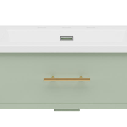 MuKi 31" Bathroom Vanity with Sink, Bathroom Cabinet with Soft Close Doors and Adjustable Shelf