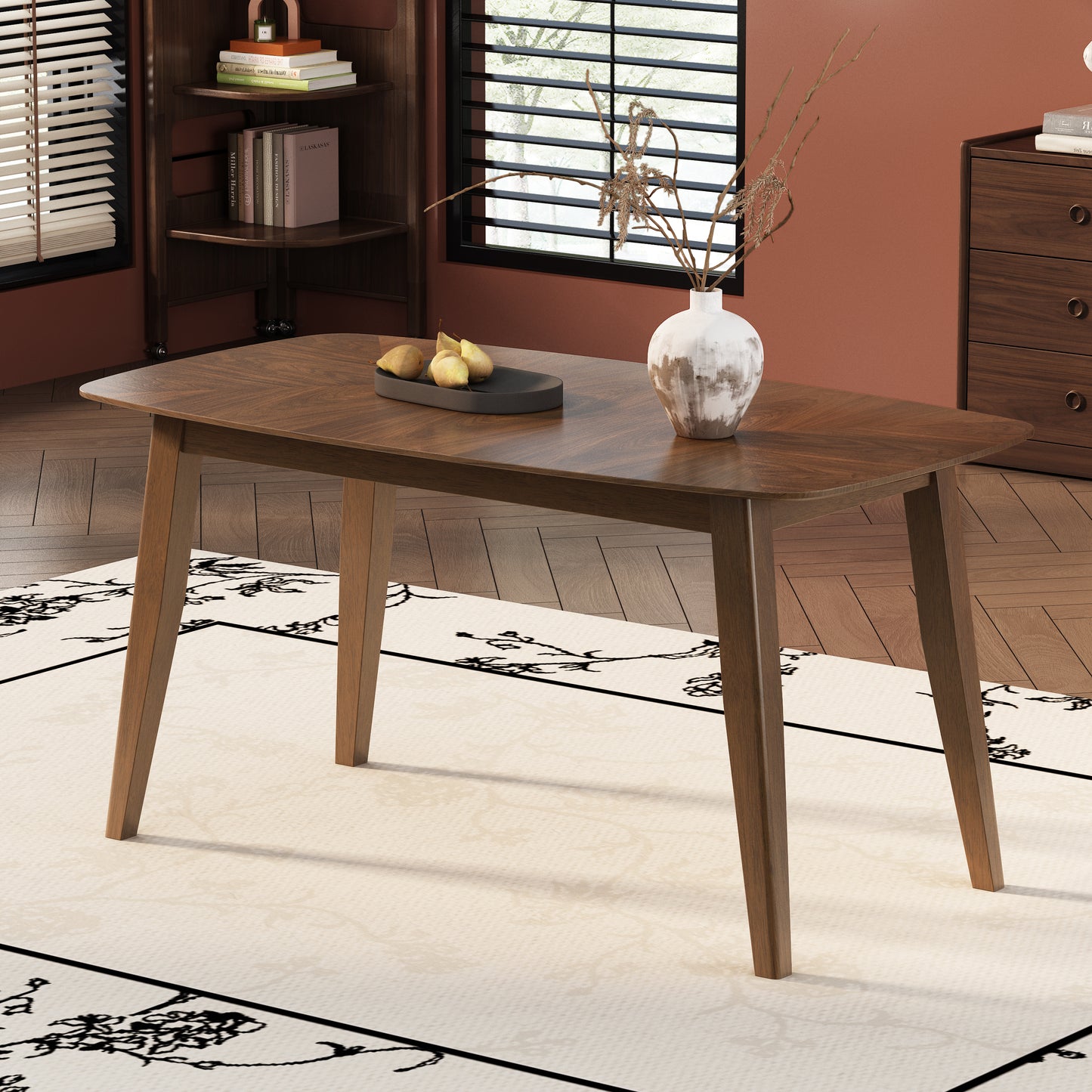 Howard Rubber Wood Dining Table