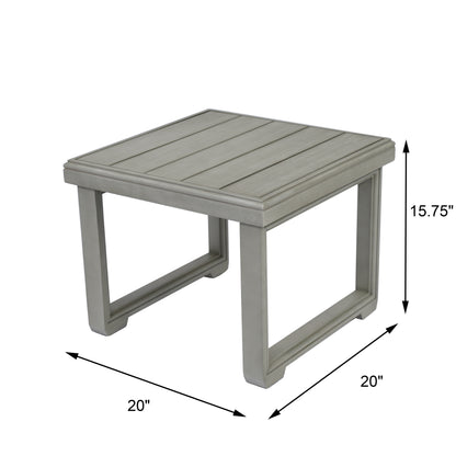 Andrae Outdoor Acacia Wood Side Table