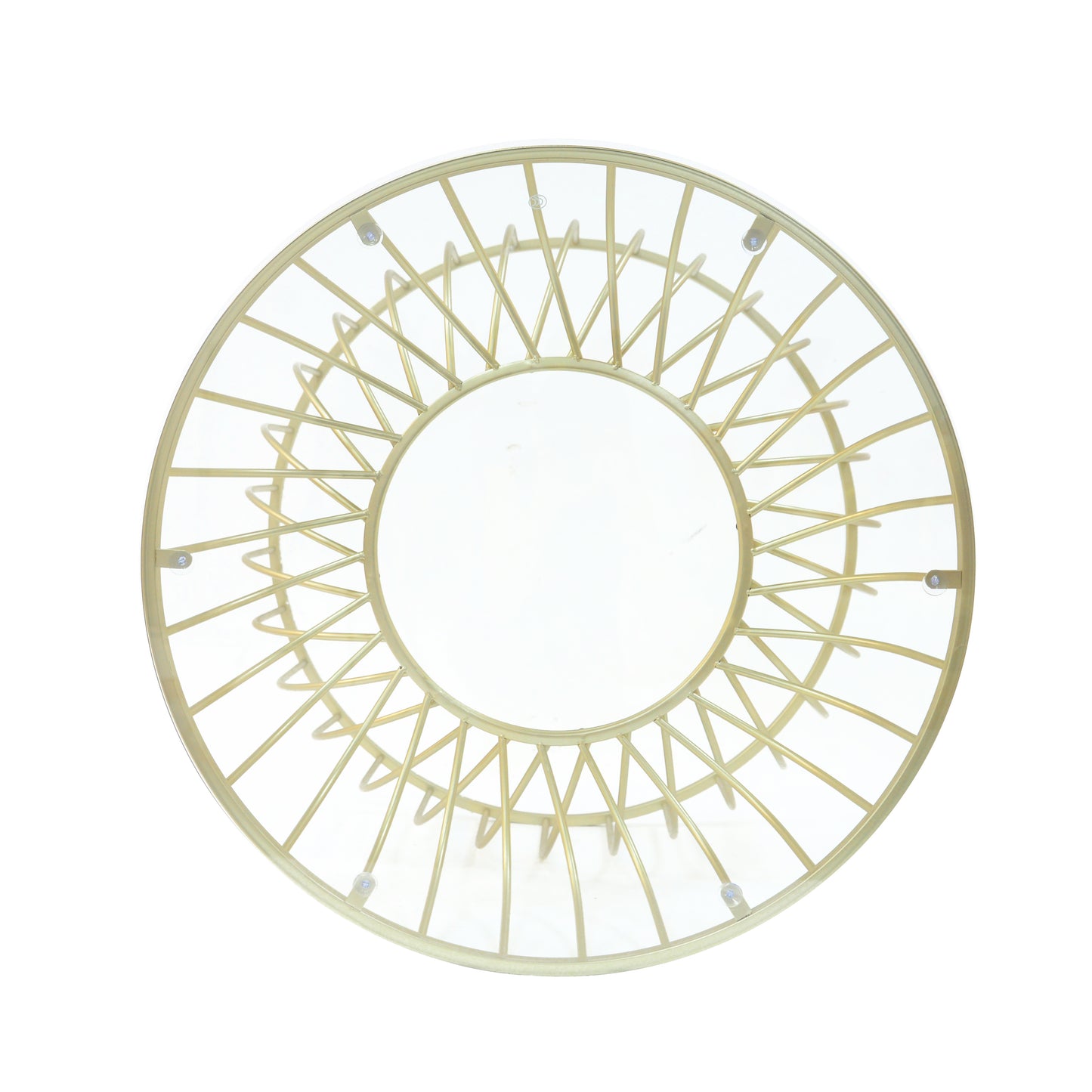 Gold glass luxury side table coffee table modern apartment living room coffee table