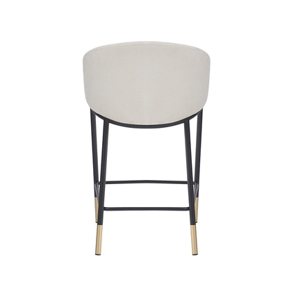 Zayana 26" Seat Height, Modern Bar Stool with Curved Armrests,Set of 2