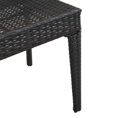 Brisa Outdoor Dining Chairs, Stackable Chairs with UV-Resistant PE Rattan and Steel Frame, Supports 400lbs,Set of 2