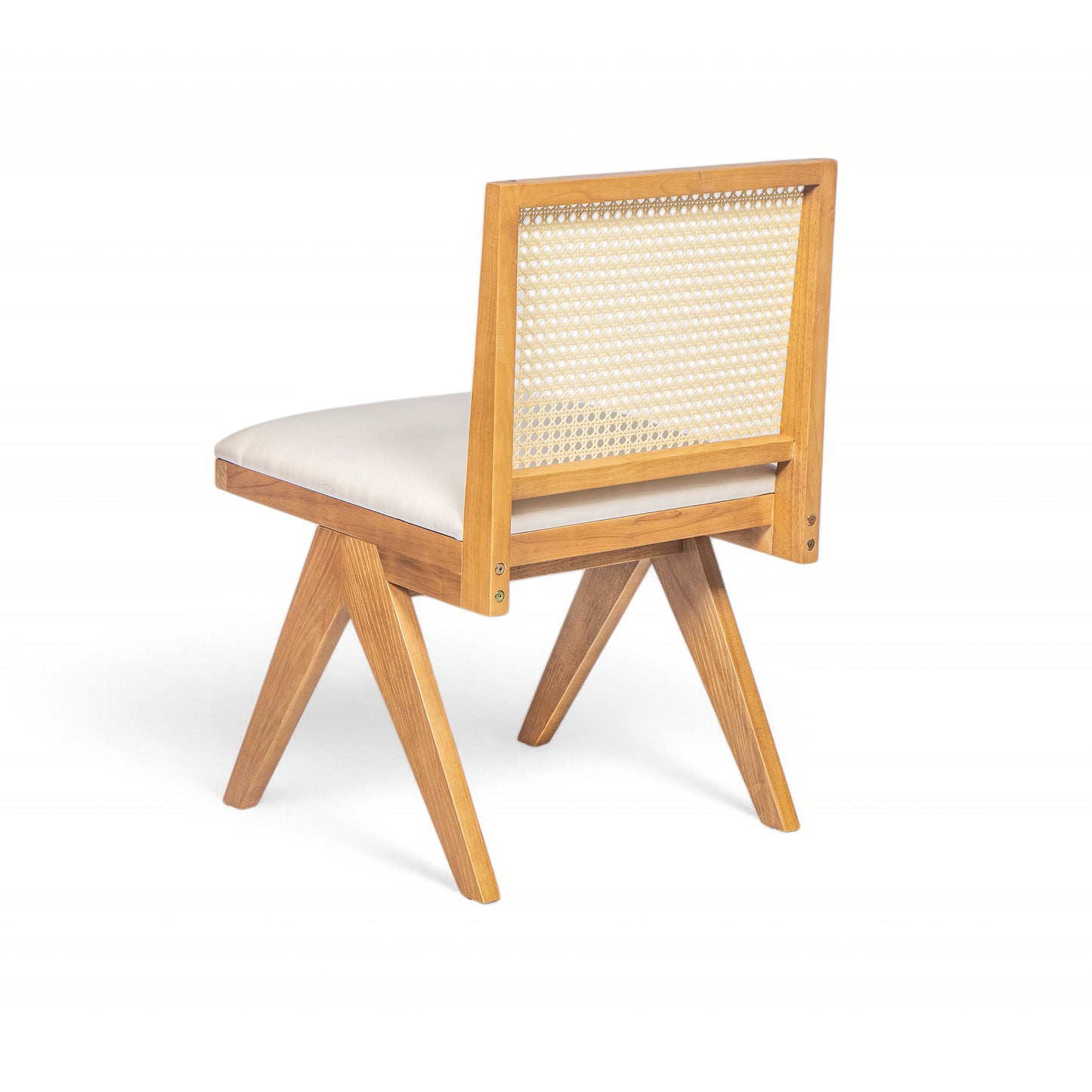 Chandian Dining Room Chairs, Cane Upholstered Kitchen Chairs Side Chairs With Cushion,Set of 2