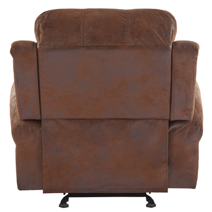 Isellen Suede Manual Glider Standard Recliner