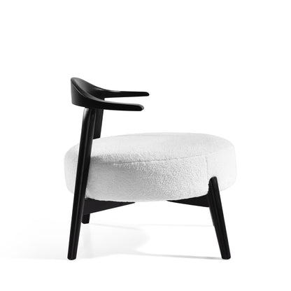 Acamar Acamar Polyester and Birch Wishbone Accent Chair