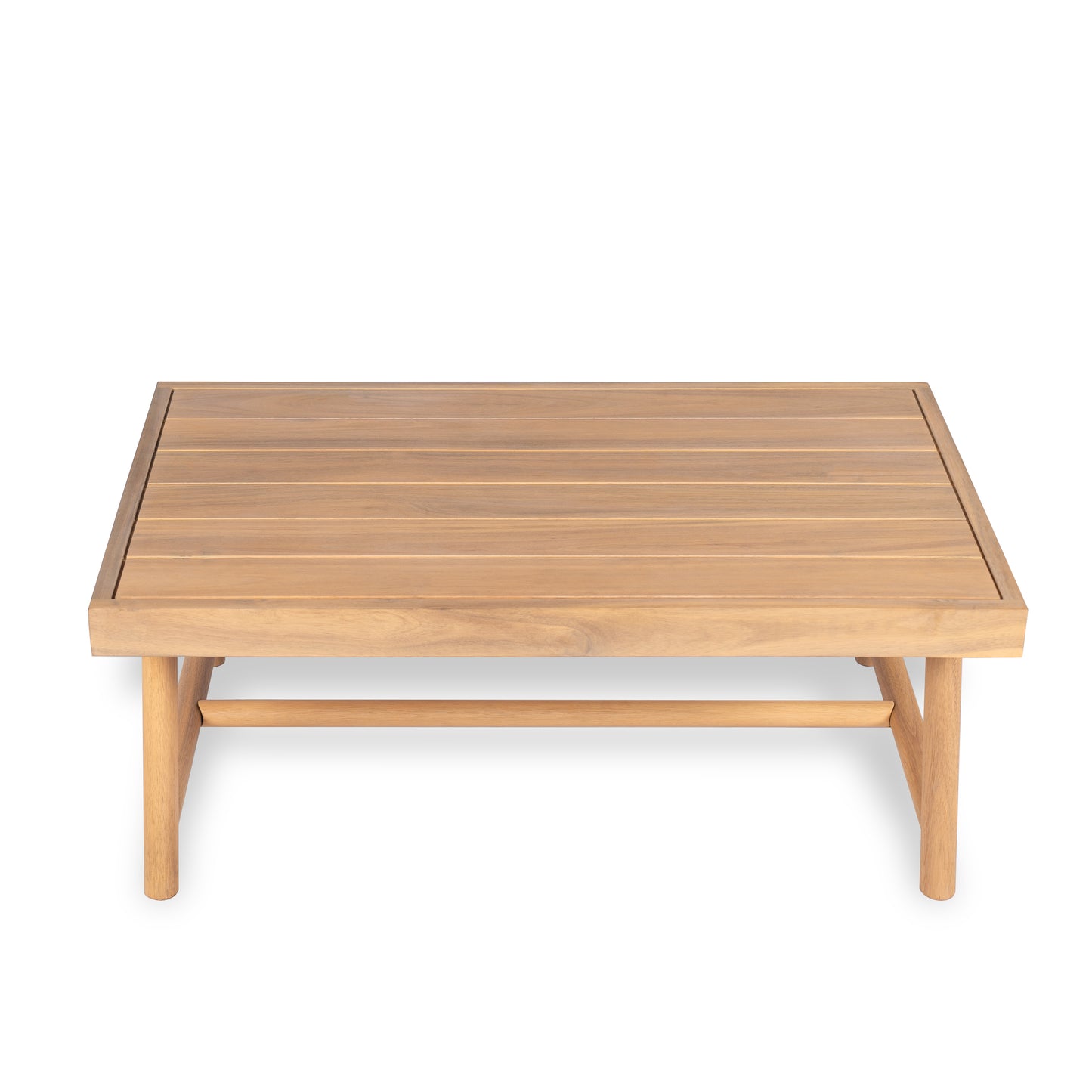 Selyric Patio Acacia Wood Rectangle Coffee Table, Teak