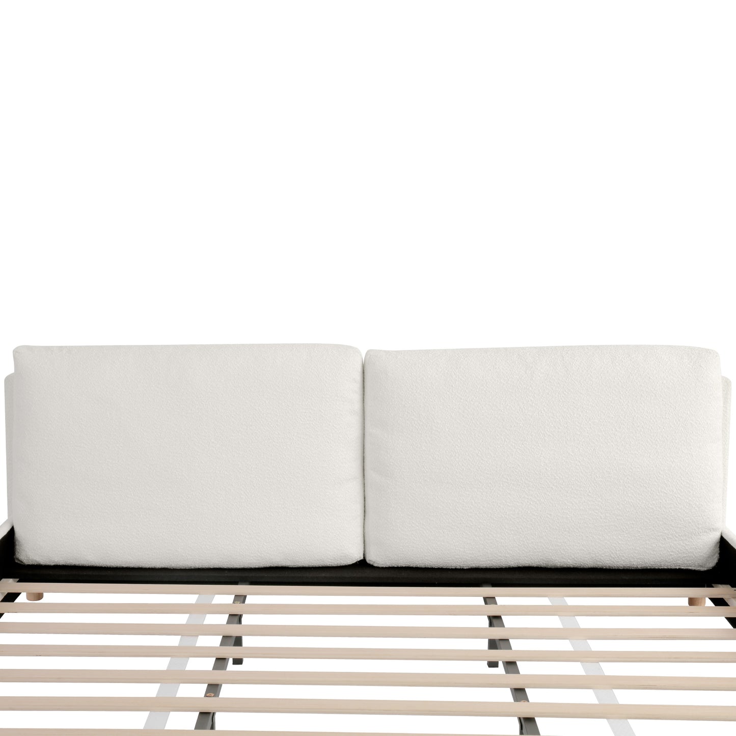 Maeve Upholstered Platform Bed with Two Removable Pillow Headboard