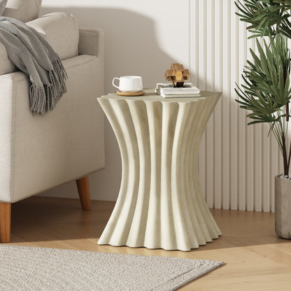 Wrena MGO Archaistic Wavy Side Table