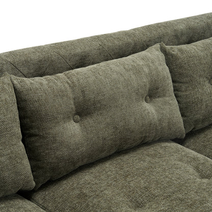 Noirae Upholstered Sofa Modern 3-seater Sofa Couch with Tufted