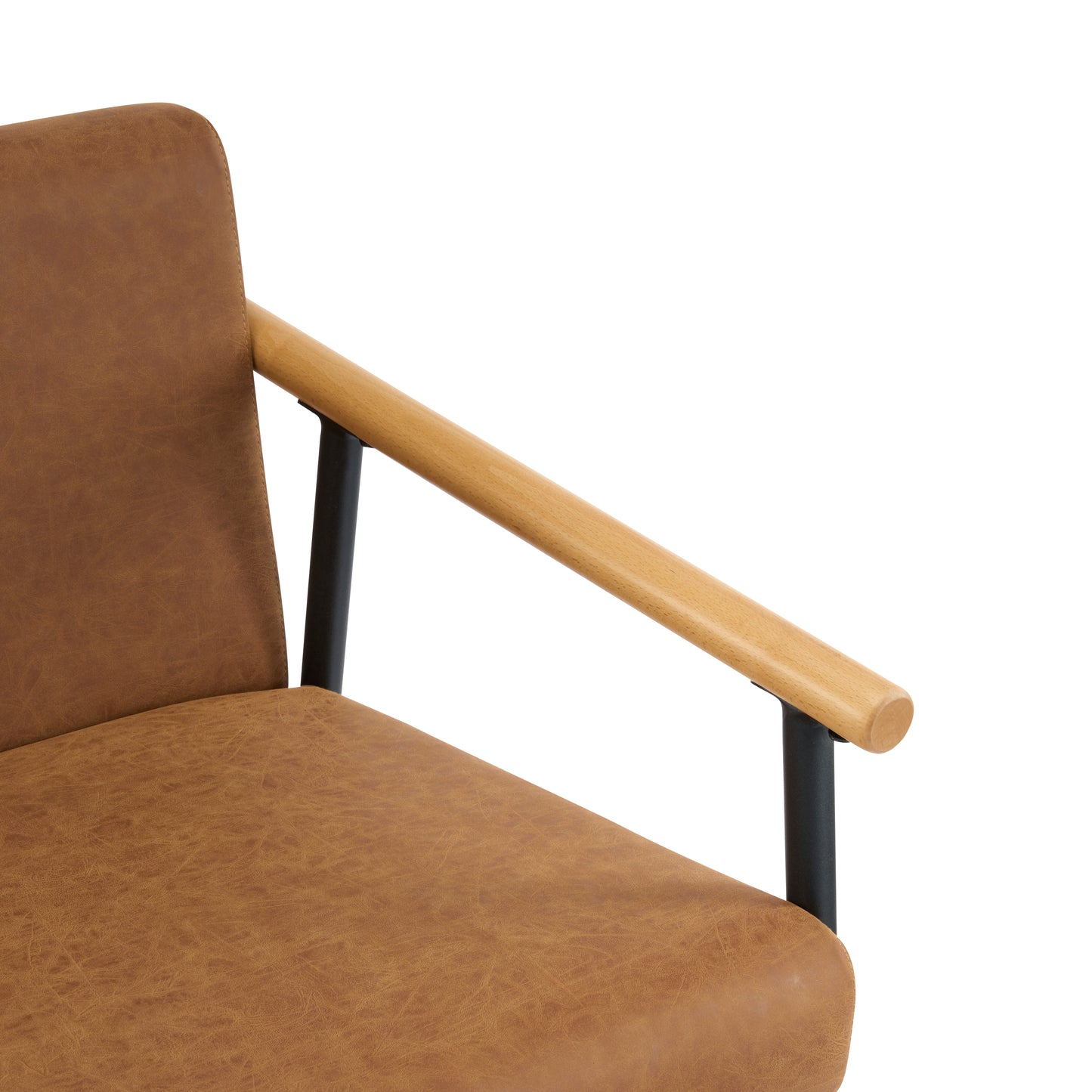 Hethlet Counter Stool with Iron Frame-Set of 2