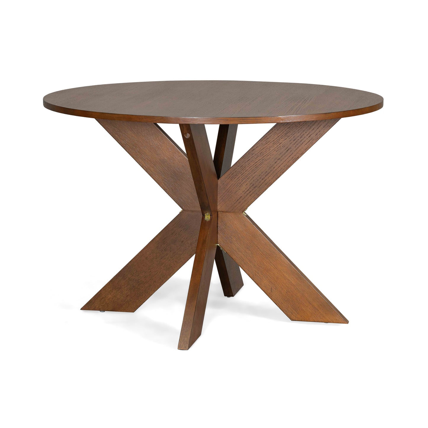 Sylquinn Round Dining Table Modern Farmhouse Kitchen Table, Cherry