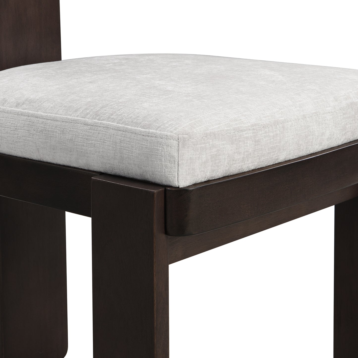 Dinrele Upholstered Fabric Dining Chairs Set of 2