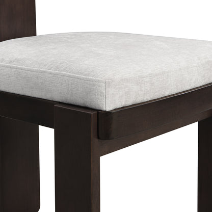 Dinrele Upholstered Fabric Dining Chairs Set of 2