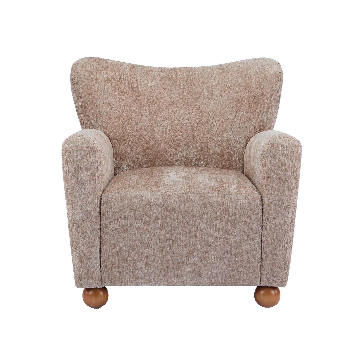 Isorylis Premium Fabric Cozy Wingback Solid Armchair