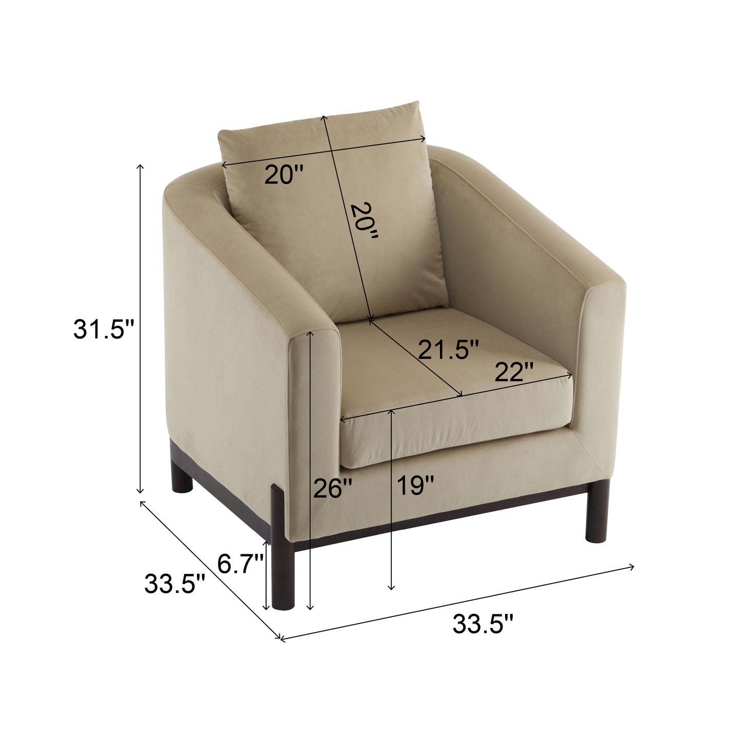 Mason Modern Luxury Barrel Club Chair