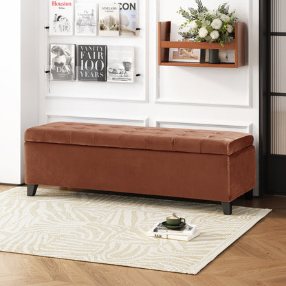 Wendover Fabric Storage Ottoman Bench