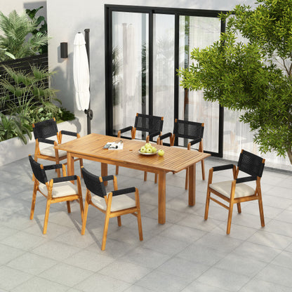 Oberons 7 Piece Patio Dining Furniture Set Table Chairs Set