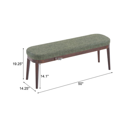 Andromedo Modern Upholstered PU Leather Ottoman Bench