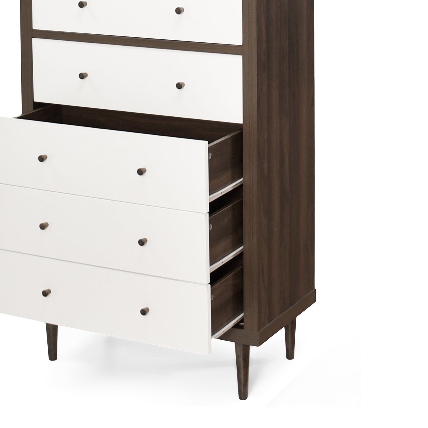 Farhart Mid Century Modern 5 Drawer Dresser